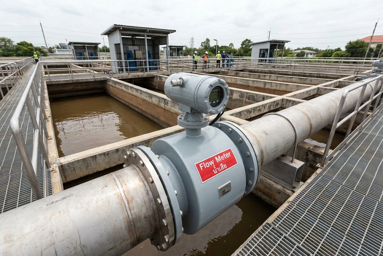 Flow Meter น้ำเสีย
